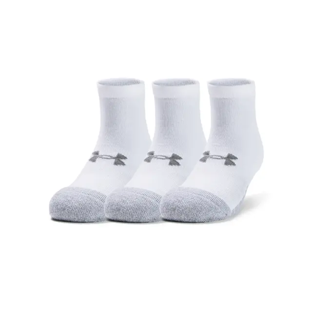 Under Armour Adult Unisex Heatgear Locut Ankle 3 Pair Socks Άσπρο 1346753-100 (Under Armour)
