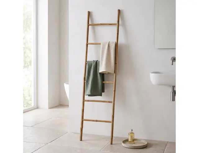 Σκάλα Κρεμάστρα Από Ξύλο Bamboo, με διαστάσεις 50x3x190cm 157098