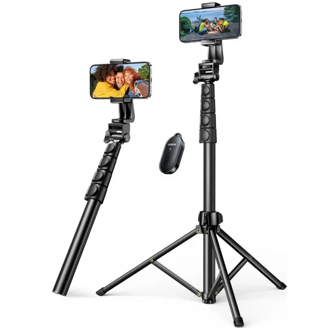 Selfie stick Ugreen LP680 με βάση και τηλεχειριστήριο Bluetooth 1,8m - μαύρο 15609