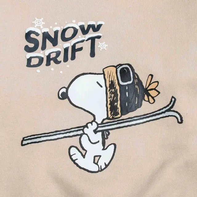 Σετ φόρμας φούτερ Snoopy με ανάγλυφα στοιχεία 3