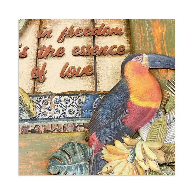Die Cuts Chipboard Stamperia 15x30cm, Amazonia 3