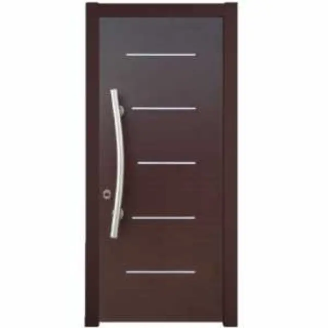 Εσωτερική Πόρτα Wenge με inox ΚΠ 113 2