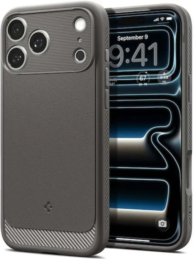 Spigen Rugged Armor MagSafe, gray - iPhone 18 Pro/17 Pro