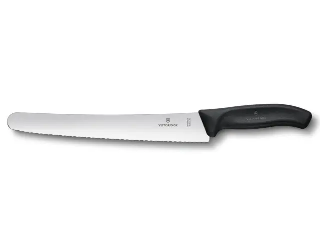 Μαχαιρι τεμαχισμού - ζαχαροπλαστικης Victorinox Swiss Classic οδοντωτό και μήκος λεπίδας 26cm - Black6.8633.26B 3