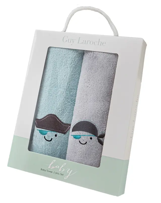 ΣΕΤ ΒΡΕΦΙΚΕΣ ΠΕΤΣΕΤΕΣ 2ΤΕΜΑΧΙΩΝ BABY TOWELS BOY SET 4 (35X50) GUY LAROCHE