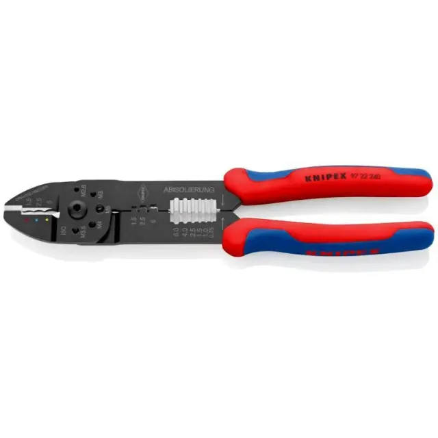 Knipex 9722240- Πένσα για ακροδέκτες ανοιχτού τύπου, καρέ 2,5-6 No240mm 3