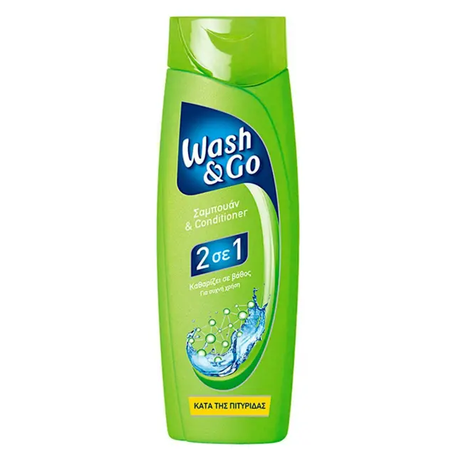 Σαμπουάν Wash&Go Anti-Dandruff 400ml 1+1 Δώρο