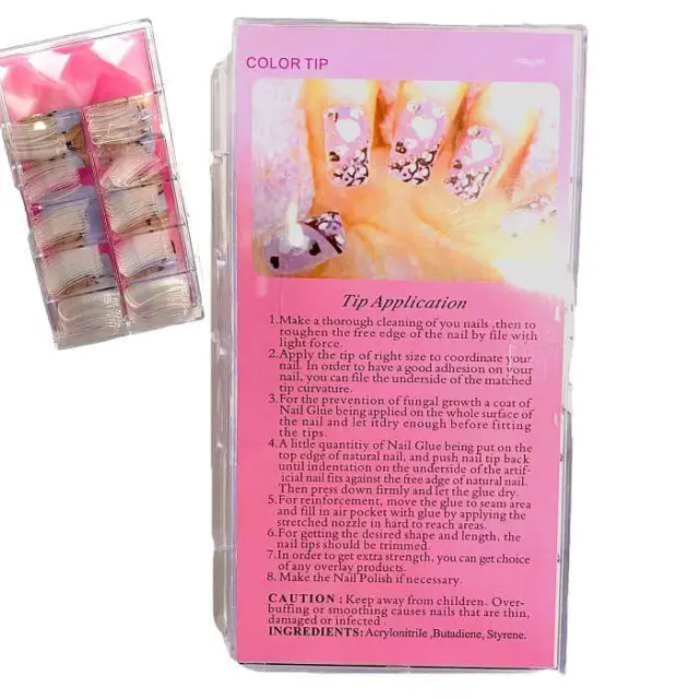 Dual forms tips για Acrygel 100Pcs 2