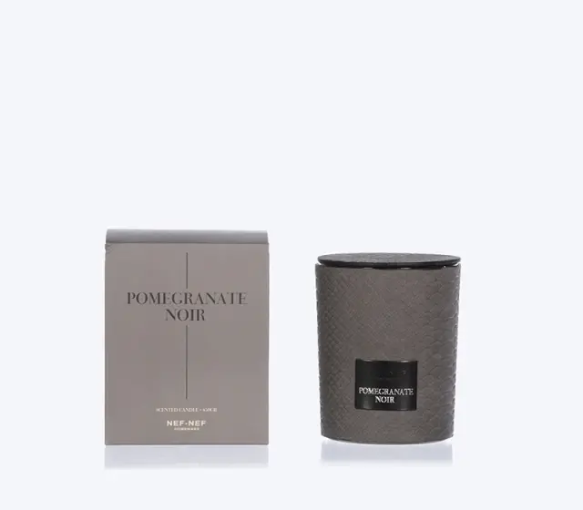 ΑΡΩΜΑΤΙΚΟ ΚΕΡΙ POMEGRANATE NOIR 450gr NEF-NEF HOMEWARE, - GREY (038581)