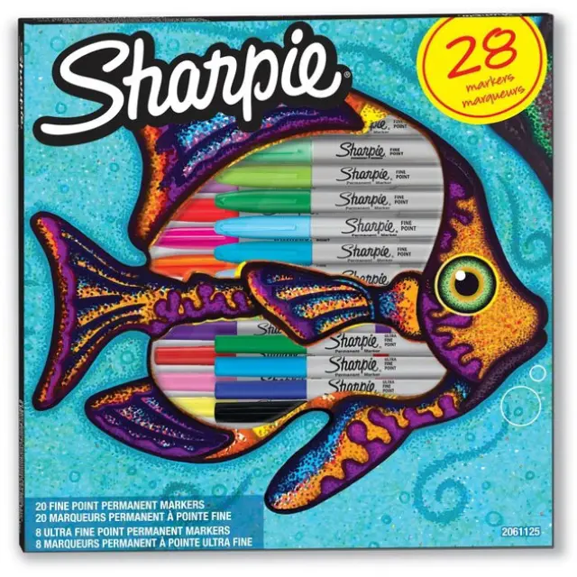 Σετ 28 Μαρκαδόροι Sharpie 20 Τεμ Fine + 8 Τεμ Ultrafine