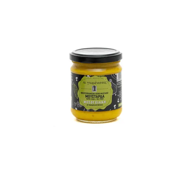 Mediterranean Herb Mustard - Χωρίς Λάδι με Αρωματικά Βότανα