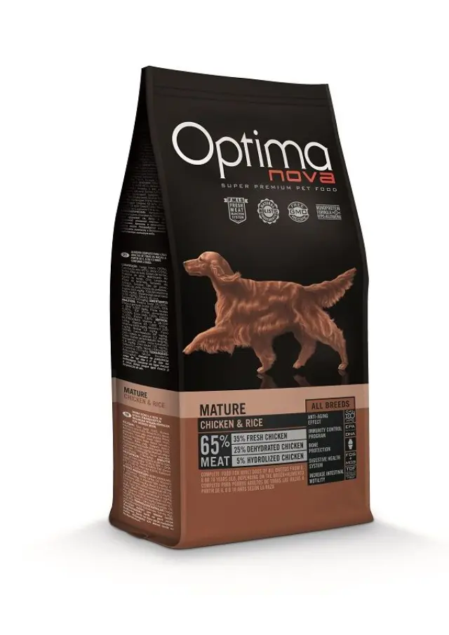 Optima Nova Mature Chicken & Rice Ξηρά Τροφή Σκύλου με Κοτόπουλο & Ρύζι 2kg 2