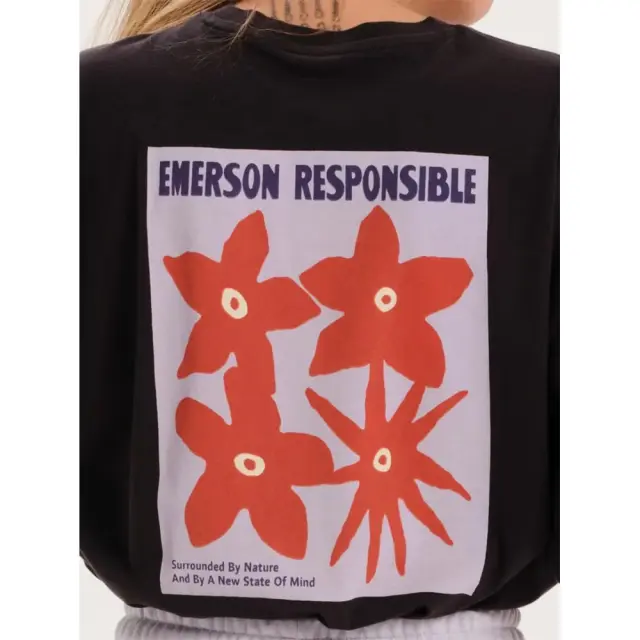 Emerson Women's SS Oversized T-Shirt (251.EW33.64-Midnight) - Μπλέ - L 3