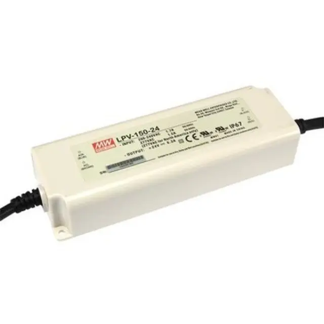 AC-DC Single output LED Driver Constant Voltage (C.V.); Input 180-305Vac; Output 24Vdc at 6.3A 150W