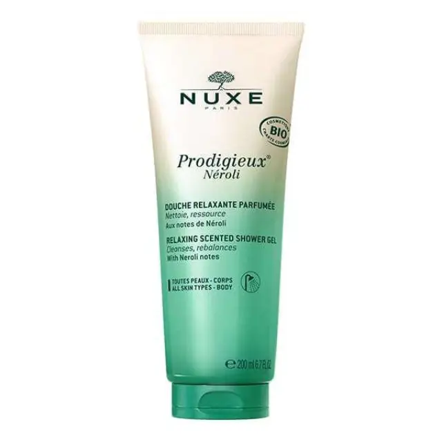 Nuxe Huile Prodigieuse Neroli Relaxing Scented Shower Gel Χαλαρωτικό Αφρόλουτρο με Νέρολι, Περγαμόντο και Λεβάντα, 200ml
