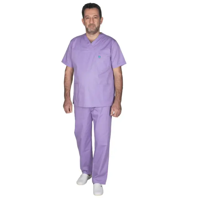 Ιατρική Στολή Unisex – Μωβ XXS-8XL - 3XL 2