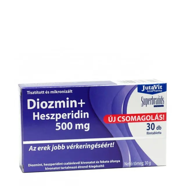 JutaVit Diosmin + Hesperidin 500 mg 30 Tablets