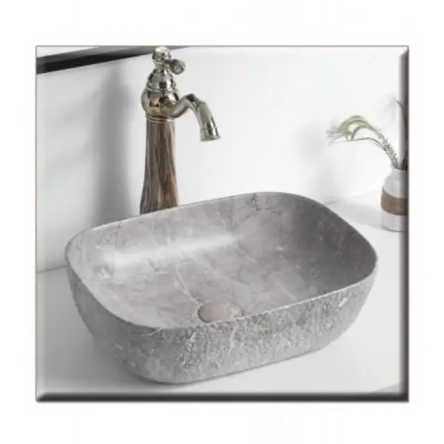 85-8417 ELEGAN-2 465*320*135 ΝΙΠΤΗΡΑΣ DECOR GREY LIGHT ΜΑΡΜΑΡΟ GLORIA
