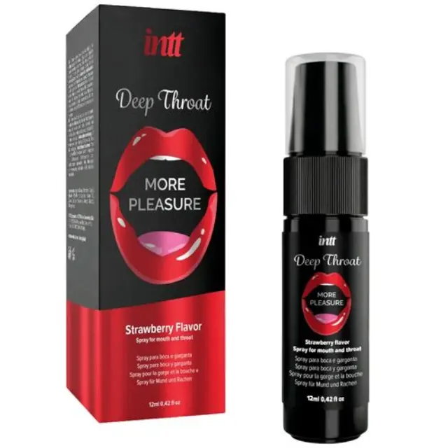 Deep Throat Oral Spray Strawberry Flavor (σπρέι πικάντικης στοματικής απόλαυσης με γεύση φράουλα) 3
