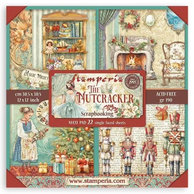 Σετ 22 Χαρτιά Scrapbooking Stamperia - The Nutcracker - 30x30cm