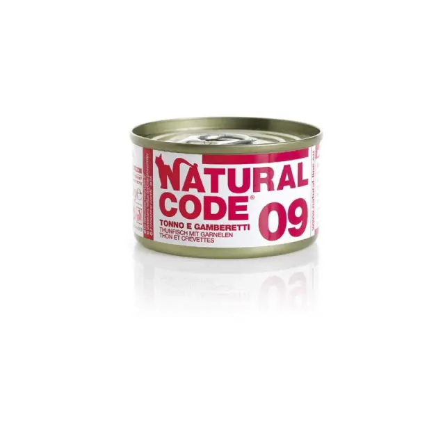 Natural Code 9 Κονσέρβα με Τόνο & Γαρίδα 85gr Μονόχρωμο