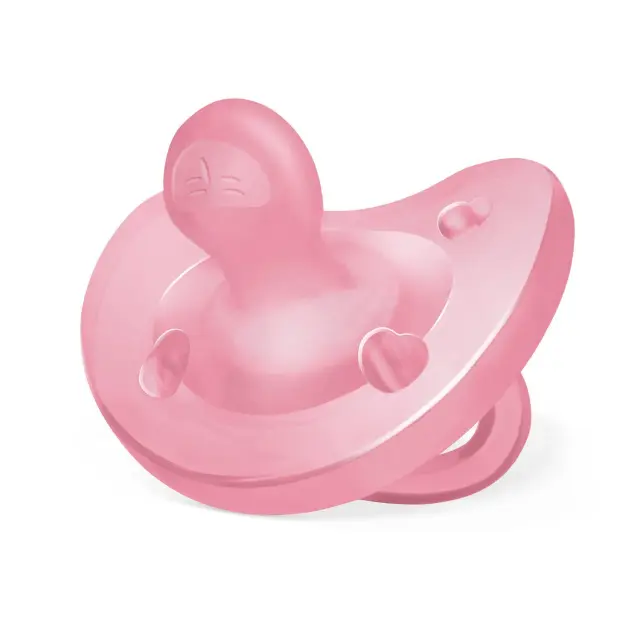 Chicco Physio Forma Soft Πιπίλα Ολο Σιλικόνη Ροζ 6-16m 1τμχ