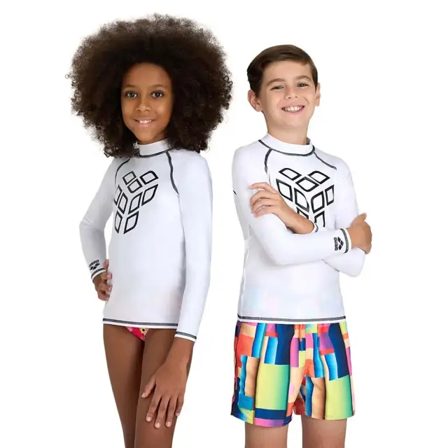 Arena Junior Rash Longsleeve UV Protection Swim Suit Vest Άσπρο 006296-150 (Arena)