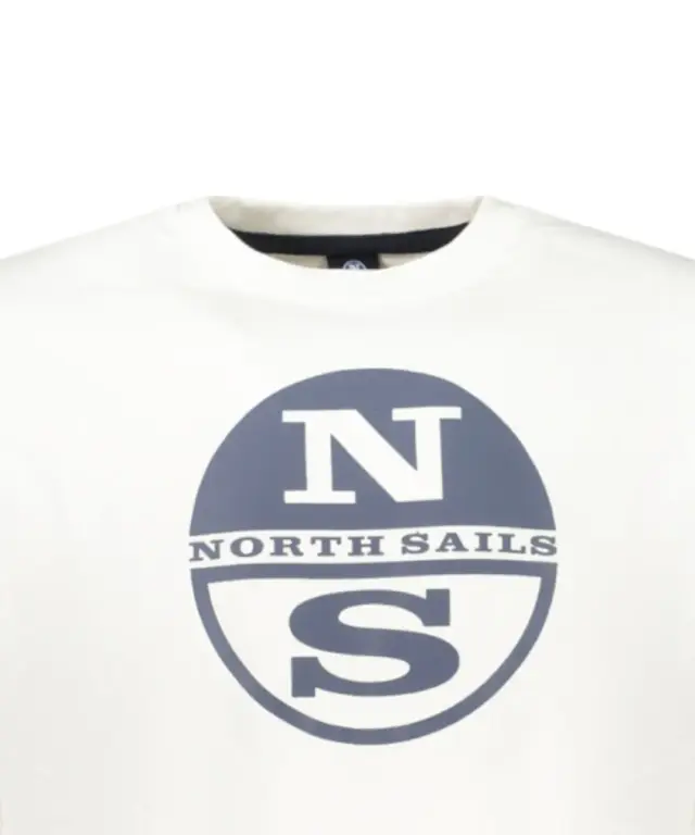North Sails- Ανδρικό Φούτερ Hoodie Regular Fit 993036-000-0101 Λευκό 3