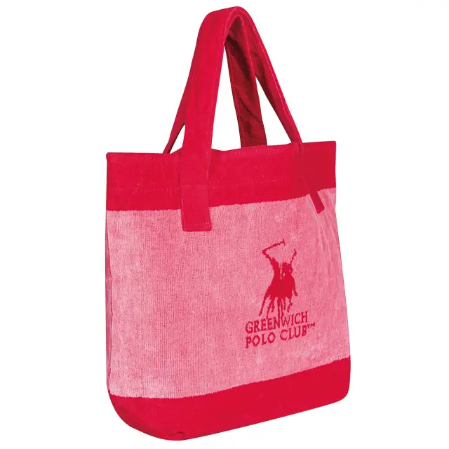 Τσάντα Θαλάσσης 55x40 Greenwich Polo Club 4000 Pink-Red 100% βαμβακερό 2
