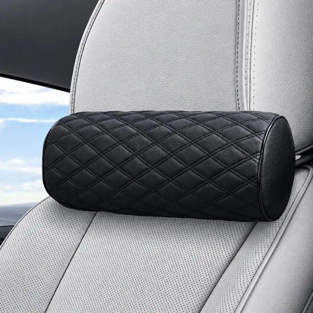 Carsun Μαξιλάρι Αυχένα Αυτοκινήτου Καπιτονέ Μαύρο 30x13cm C24232 – Black Quilted Car Neck Pillow 019111 2