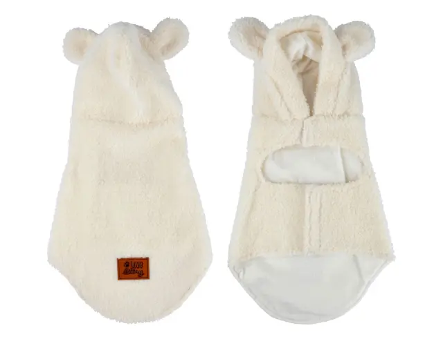 Μπουφάν για σκύλο Wooly LoveStory με ρυθμιζόμενο κλείσιμο με velcro - Μέγεθος M/35cm 6ANI1399_T35