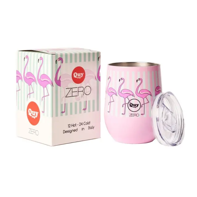 Quy Cup Ανοξείδωτη Κούπα Θερμός (Hot/Cold) 300ml: Flamingo 2