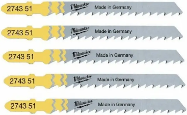 Milwaukee 4932274351 - Λάμες Σέγας για Ξύλο & Πλαστικό Για καθαρές & Χωρίς Σκλήθρες Τομές 5 τμχ 3