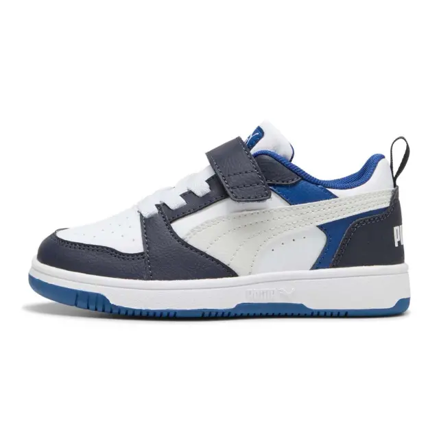 Puma Kids Rebound v6 Lo AC+ (PS) Άσπρο - Μπλε 397419-28 (Puma) - 29