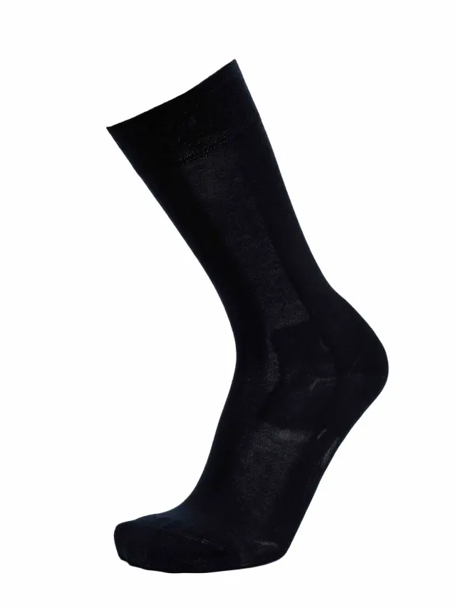 SC-M102-718 - Black - SOCKS MEN ULISSE MERCERISED SOLID - O/S 41-46