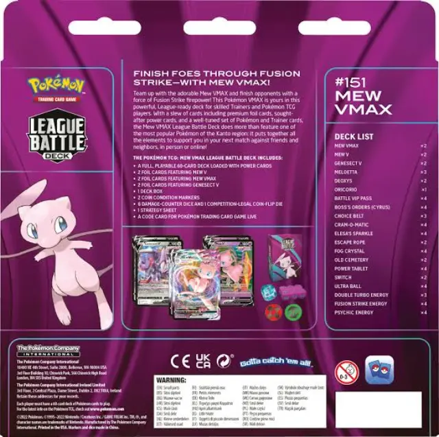 Pokemon Mew Vmax League Battle Deck - EN 2