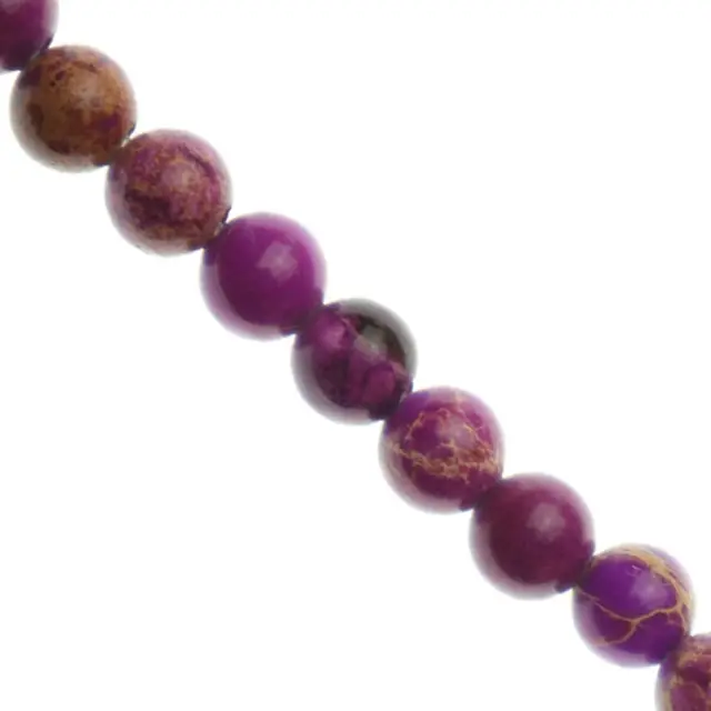 Χάντρα Imperial Ίασπις Purple - Στρογγυλή Ø4mm ~90τεμ
