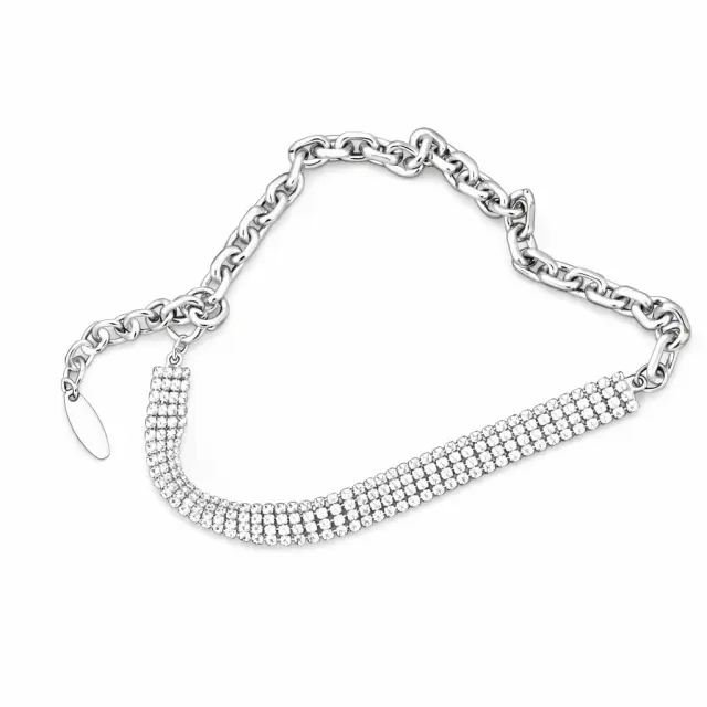 Ghetto Choker Chain Rhinestone