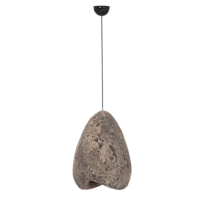 Φωτιστικό οροφής με όψη πέτρας Stoner (S) γκρι--37x30x45 εκ. 3
