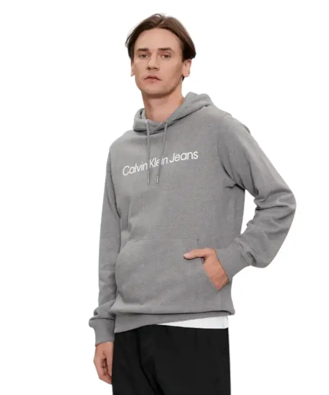 Calvin Klein - Ανδρικό Φούτερ Essential Regular Fit J30J315713-P2D Γκρι - XL