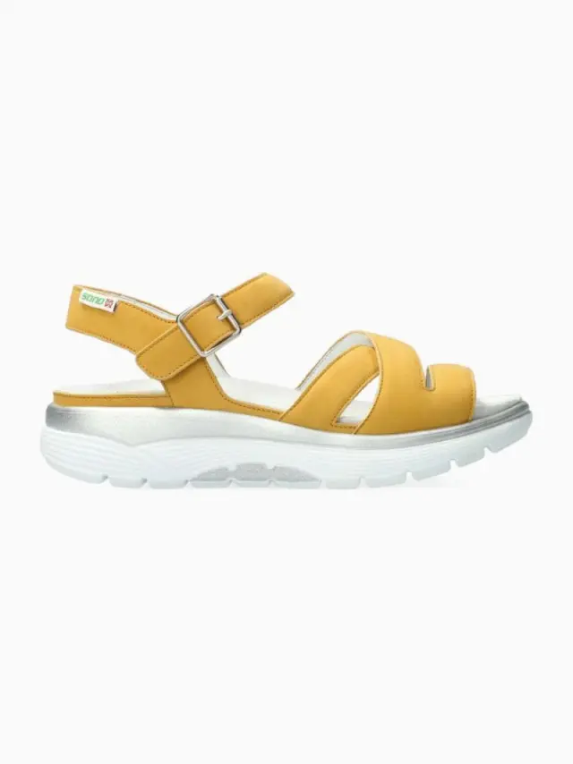 Mephisto/Sano Πέδιλα Γυναικείο δέρμα Nubuck Κίτρινο SAN/NOANE OCHRE - 36 3