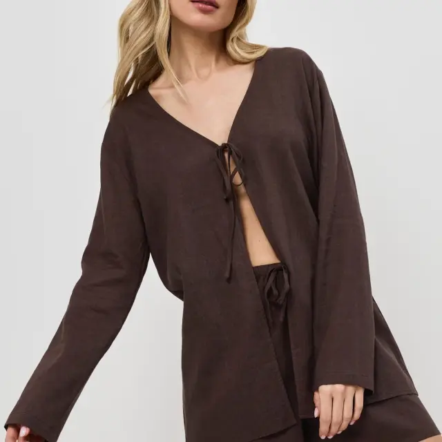 Aruelle Clay Set Short Με Κοντό Παντελόνι Brown 2