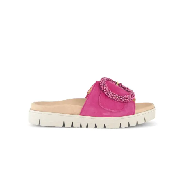 Gabor Παντόφλες Γυναικείο δέρμα Nubuck Ροζ GAB/63745N 10-PINK - 38