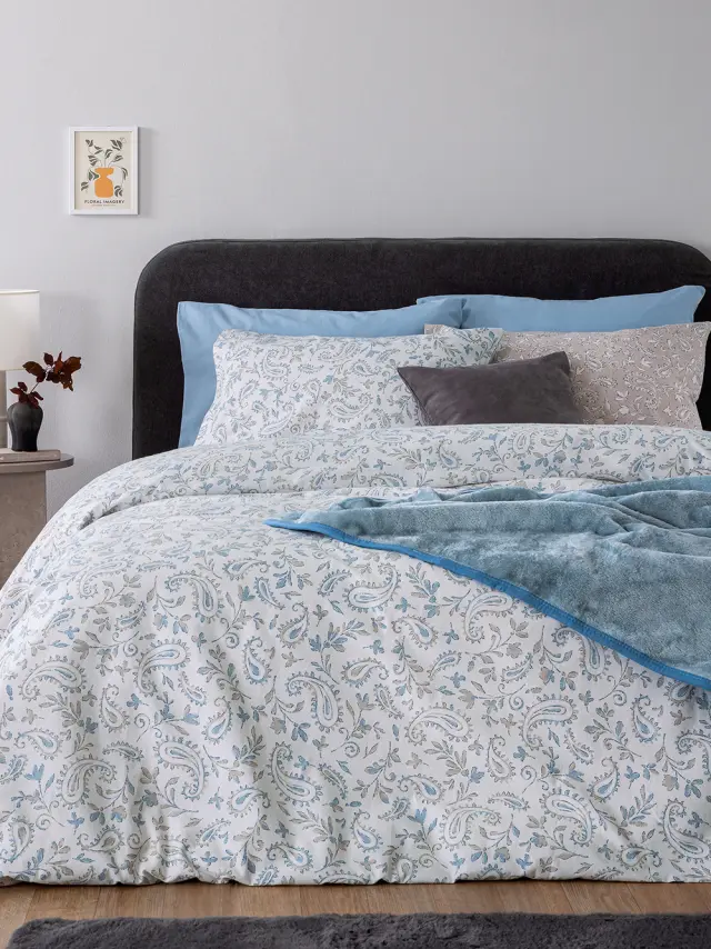 Σετ Παπλωματοθήκη Υπέρδιπλη Flannel Beauty 240x250 FB0246 Υπέρδιπλες