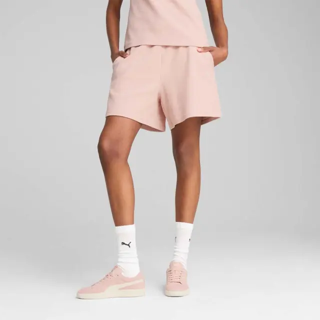 Puma Women's HER High Waist 5inch Shorts Ροζ 685062-91 (Puma) - Large