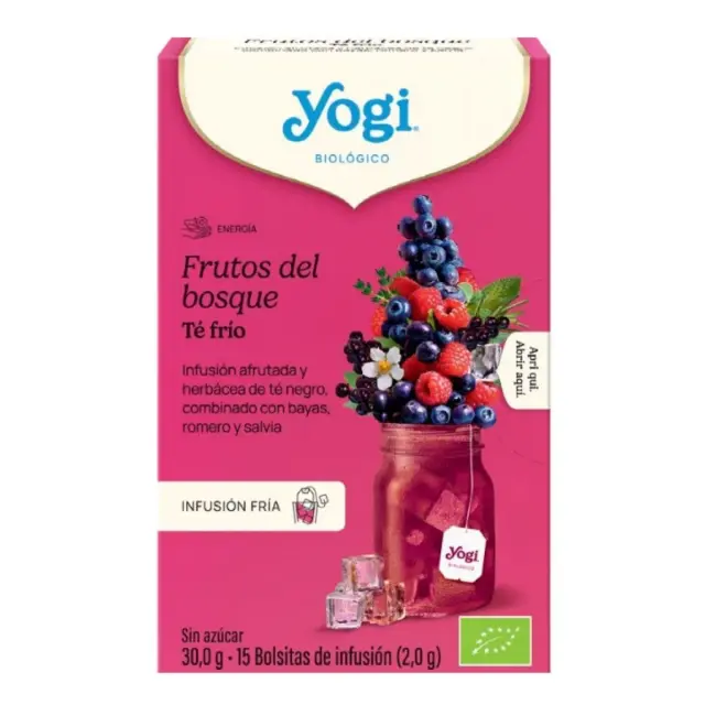 YOGI TEA Cold Brew Mixed Berry Βιολογικό Κρύο Ρόφημα με Μαύρο Τσάι και Φρούτα του Δάσους 30γρ, 15 φακελάκια