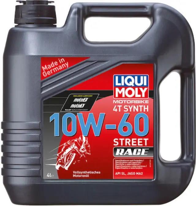 Liqui Moly Motorbike 4T Synth 10W-60 Συνθετικό Λάδι Μοτοσυκλέτας για Τετράχρονους Κινητήρες 4lt 2