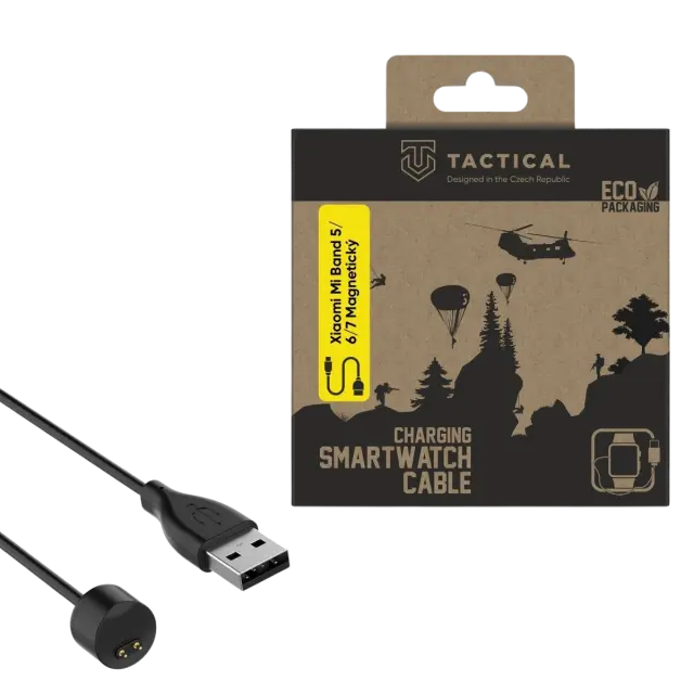 Tactical USB Charging Cable for Xiaomi Mi Smart Band 5/6/7 Magnetic 3