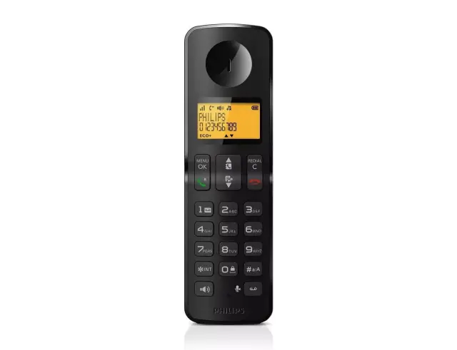 Ασύρματο τηλέφωνο Philips D2651B/01 με τηλεφωνητή και λειτουργία handsfree 8517110000000000 3