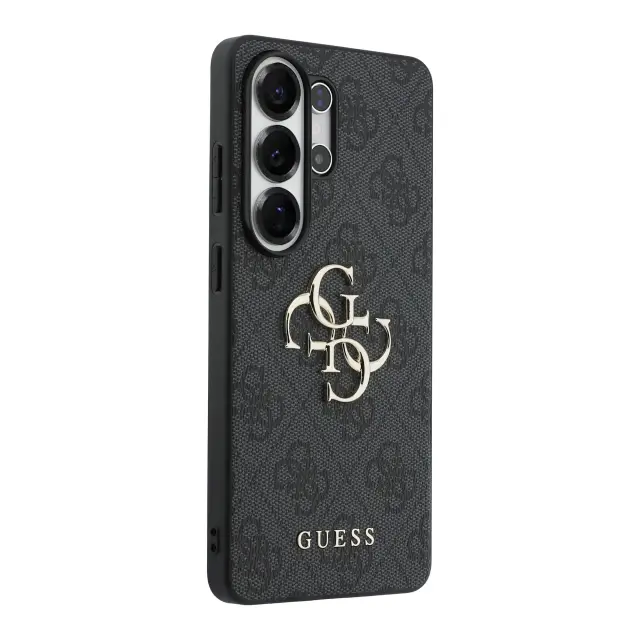 Guess PU 4G Metal Logo Case for Samsung Galaxy S26 Brown 3